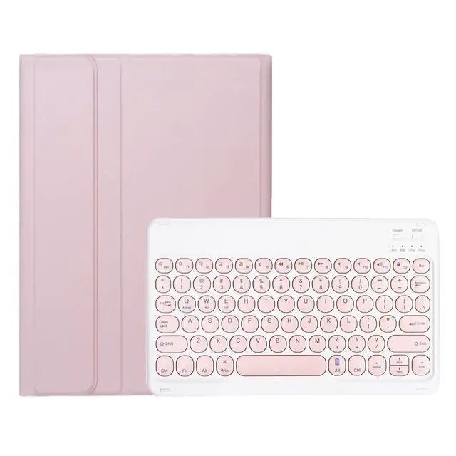 Alt view image 5 of 5 - Keyboard Case for Samsung Galaxy Tab A9+ 11 Inch 2023 (SM-X210/X216/X218), Magnetically Detachable Keyboard with Pencil Holder,Pink