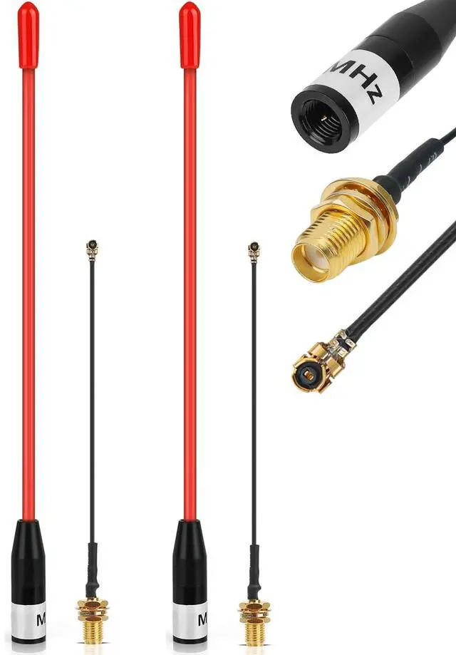 Main image of 2PCS Meshtastic LoRa Antenna 915MHz 10dBi Gain - Omni SMA Male Connector 17cm Long Range Soft Whip Antenna (Red)