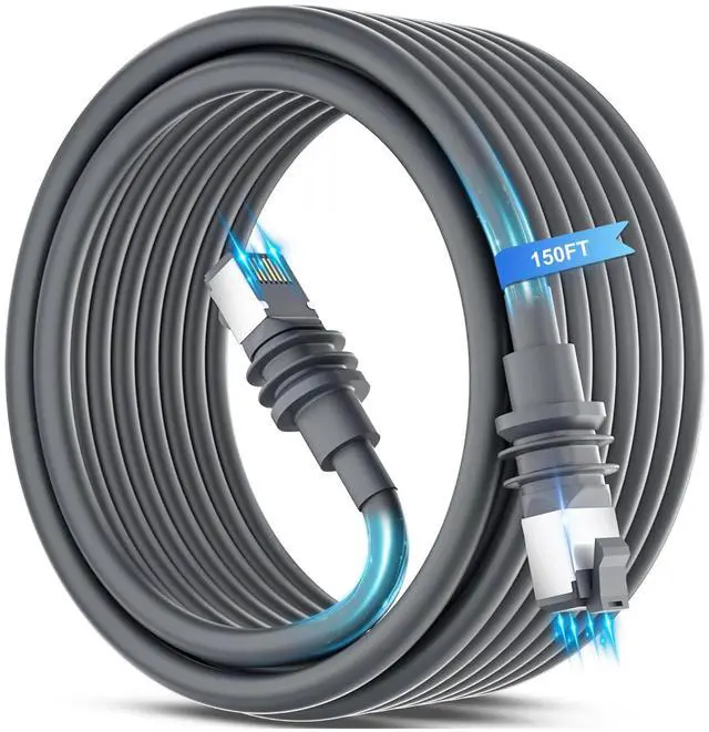 Main image of Star Link GEN3 Cable 150ft Starlink Ethernet Extension Cable Waterproof High Speed Cat 6 Ethernet Standard Replacement Long Cord for Satellite V3 Sata Internet Starlink Routing Network Kit