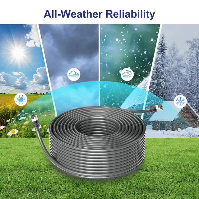 Alt view image 5 of 5 - Star Link GEN3 Cable 150ft Starlink Ethernet Extension Cable Waterproof High Speed Cat 6 Ethernet Standard Replacement Long Cord for Satellite V3 Sata Internet Starlink Routing Network Kit