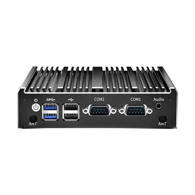 Alt view image 3 of 5 - UDPTCP Fanless Mini PC, Industrial PC, Mini Computer Dual Core N2840, 4K HD+VGA, 2Gigabit Ethernet, USB, Mini Desktop PC 2 RS232 COM(Switch to 2 RS485), WiFi/Win10/Linux,8GB RAM 128GB SSD