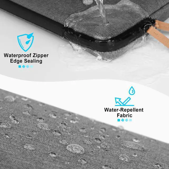 Alt view image 2 of 5 - Lacdo 360° Protective Laptop Sleeve Case for 16 inch New MacBook Pro M4/M3/M2/M1 Pro/Max A3403 A3186 A2991 A2780 A2485 A2141 2024-2019, 15" Surface Laptop 7th/6/5/4 Bag with Accessory Pouch, Dark Gray