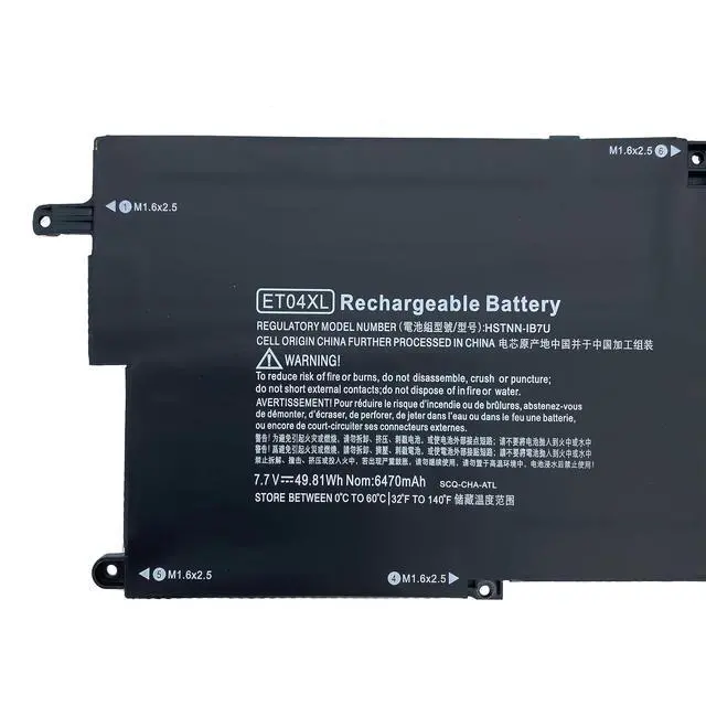 Alt view image 2 of 5 - YXKC ET04XL 49.81Wh Replacement Laptop Battery Compatible with HP EliteBook X360 1020 G2 Notebook Battery 915030-171 915191-855 915030-1C1 ET04049XL HSN-I09C HSTNN-IB7U
