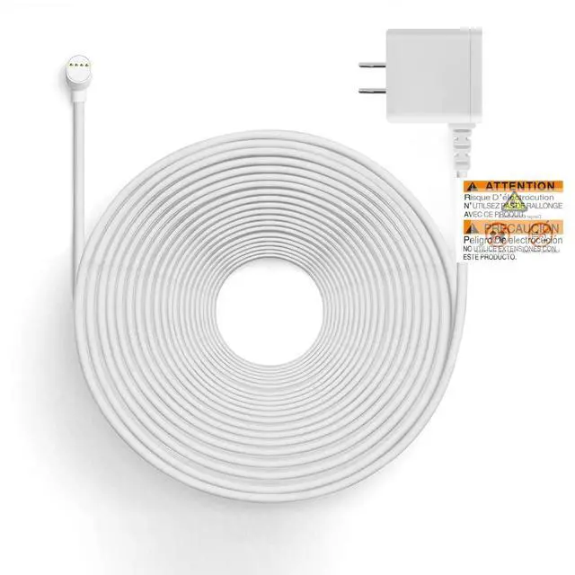 Main image of Power Cord for Google Nest Cam (Battery) Only, Weatherproof Charging Cable - 32.8ft