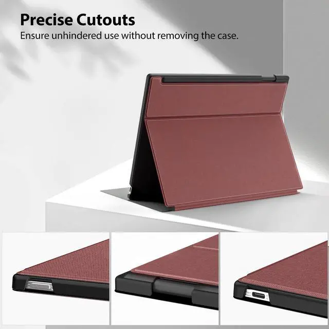 Alt view image 5 of 5 - TiMOVO Case for Remarkable Paper Pro 11.8 Inch 2024, Multiple Viewing Angles Folding Book Folio Case with Pen Holder for Remarkable Paper Pro Color Tablet, Support Auto Wake/Sleep, Wine Red