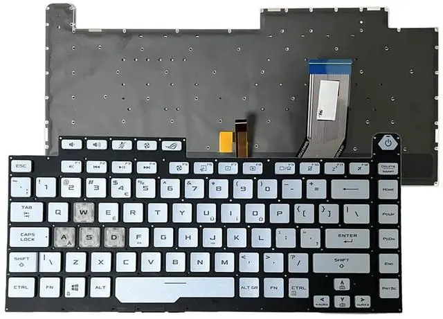 Alt view image 3 of 5 - HSSDTECH US Blue Backlight Backlit Keyboard Replacement for Asus Rog Strix G531GT G531GU G531GD G531GW G531GV
