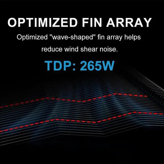 Alt view image 4 of 5 - SAMA A60L Dual Tower CPU Air Cooler, 6 Heat Pipes, Dual 120mm ARGB PWM Fans, 265W TDP Cooling, Quiet 29dBA Operation, Premium Metal Finish, Intel LGA 115X/1200/1700/1851 & AMD AM4/AM5 Compatible