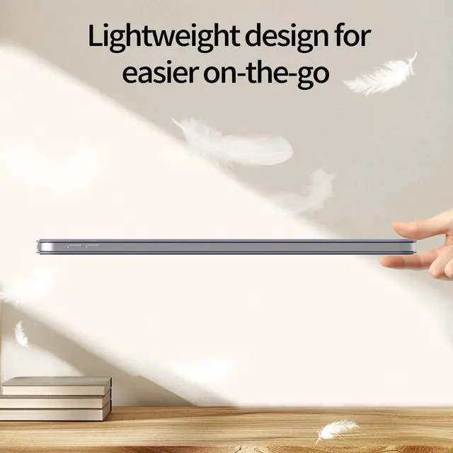 Alt view image 3 of 5 - KVTVOU Magnetic Case for iPad (A16) 11th/10th Generation (11/10.9 Inch, 2025/2022), Smart Magnetic Attachment, Slim Lightweight Protective Trifold Stand Cover, Auto Sleep/Wake, Purple