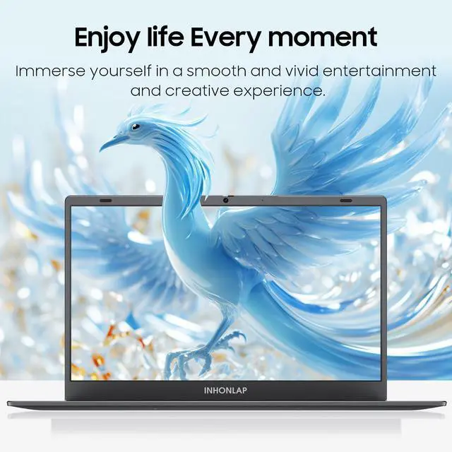 Alt view image 3 of 5 - INHONLAP Laptop for Student, Home and Business, Quad-Core N5095 Processor, 2.9GHz, 8GB RAM, 128GB SSD, 1TB Expandable, 14 Inch Laptop Computer, WiFi 5, BT 5.0, USB 3.0