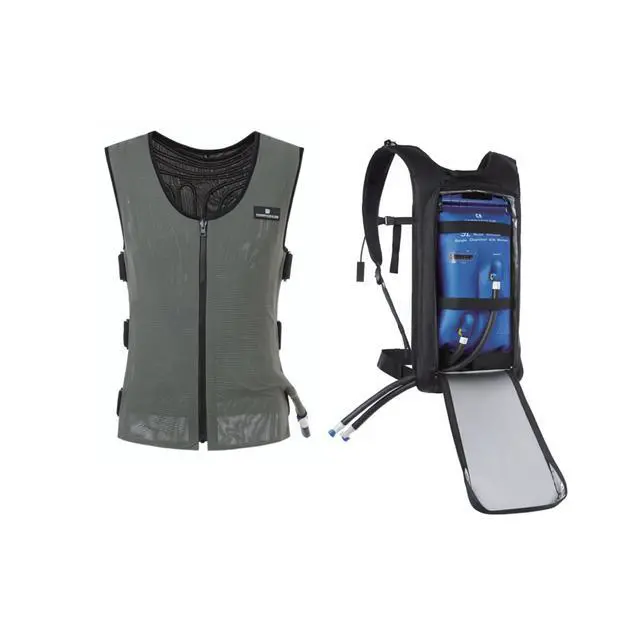 Alt view image 2 of 5 - COMPCOOLER Backpack ICE Water Cooling System includes Mesh Liquid Cooling Vest and Self-Contained Backpack Circulation Unit with 3.0L Detachable Bladder and 7.4V Battery(M/L)