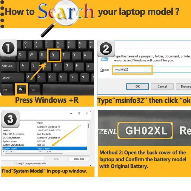 Alt view image 5 of 5 - TAVZENL GH02XL 47.3Wh Battery Replacement for HP Chromebook 14AT-NA000 NA0010NR NA0010DS NA0010CA Series Chromebook X360 11 G3 11 G8 11A G8 14 G6 Series 7.7V 6000