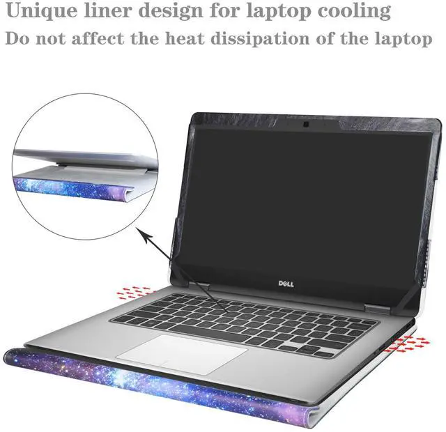 Alt view image 3 of 5 - Alapmk Protective Case Cover for Dell Latitude 14 5491 5495 5490 5480 5488 e5470 / Latitude 14 e7470 14" Series Laptop(Warning:Not fit Latitude 14 7490 7480 E7450/Latitude 14 E5450),Galaxy