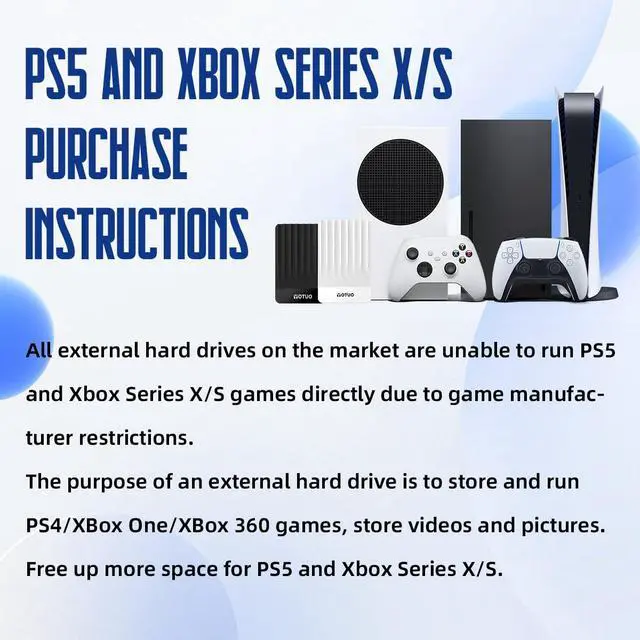 Alt view image 4 of 5 - YOTUO Portable External Hard Drive Storage Expansion Mobile HDD USB 3.0 for PC, Mac, Desktop, Laptop, PS4, PS5, Xbox One X/S, Xbox 360, Xbox Series X/S, Office & Game (Orange, 1TB)