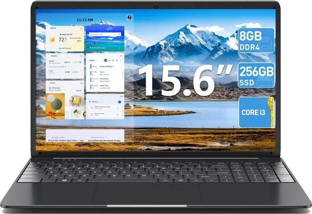 Main image of SGIN Laptops Windows 11, 15.6 Inch Laptop Computer 8GB DDR3 512GB SSD with I3 Processor, Webcam, HDMI, USB3.0, 7000mAh Battery, WiFi, Type-C, BT4.2, USB 3.2 * 3(Black)