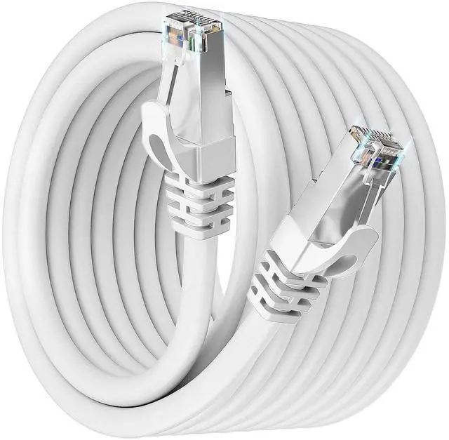 Main image of Cat 7 Ethernet Cable 100ft, SFTP Cat7 Triple Shielded Patch Cables, Outdoor&Indoor Cat 7 Ethernet Cable, Heavy Duty High Speed 10Gbps 600Mhz, Waterproof Direct Burial for Modem Router PS4/PS5