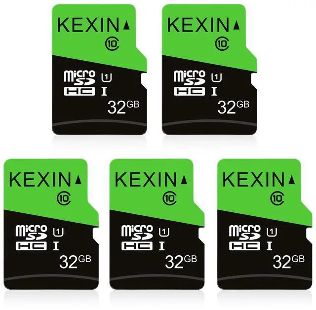 Main image of KEXIN 32GB Micro SD Card 5 Pack with SD Adapter microSDHC Memory Card UHS-I C10 U1 Micro SD Card Full HD High Speed TF Card for Smartphone Tablet Dash Cam Drone Game Console, 5 Pack 32 GB