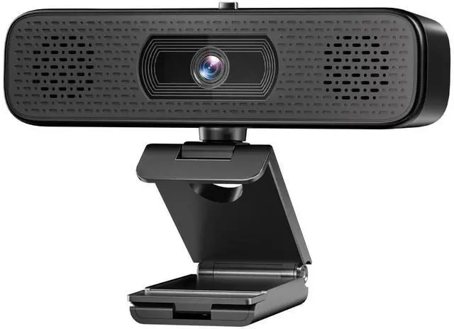 Main image of 2K HD Webcam with 2 Speakers & Built-in Microphone for Computer Laptop,90 Degree View Angle Desktop USB Stream Camera with Privacy Cover for Conferencing Video Call/Network Teaching/YouTube/Skype