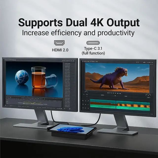 Alt view image 3 of 5 - 10.1 inch Industrial Embedded Panel PC, Win 11 Computer with 10 Points Touchscreen, Celeron N5095 8GB RAM/128GB ROM, Dual HDMI 2.0 WiFi 5 Bluetooth 5.0 for Office/Automation/Kiosk/Bar/Warehouse