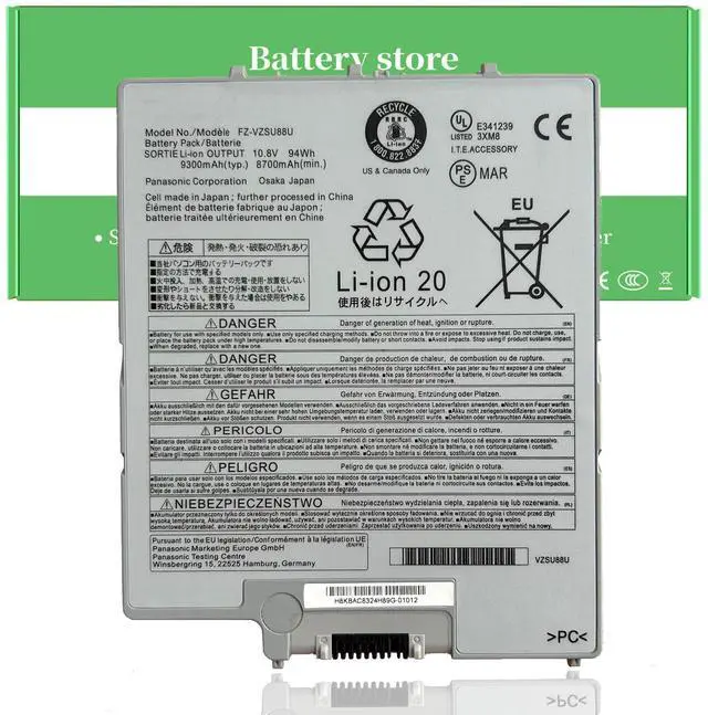 Main image of (High-capacity) FZ-VZSU88U FZ-VZSU84U Laptop battery For Panasonic Toughpad FZ-G1 FZG1 series Tablet PC Battery FZ-G1A FZ-G1B FZ-G1C FZ-G1F FZ-G1J FZ-G1K FZ-G1L FZ-G1M FZ-G1N 10.8V 8700mAh/94Wh