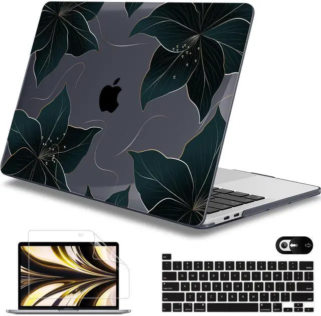 Main image of Mektron for MacBook Pro 13-inch Case 2022 2021 2020 Release A2338 M2 M1 A2289 A2251, Printed Plastic Hard Shell Cover for New MacBook Pro 13.3-inch Touch Bar Fits Touch IDFloral C218