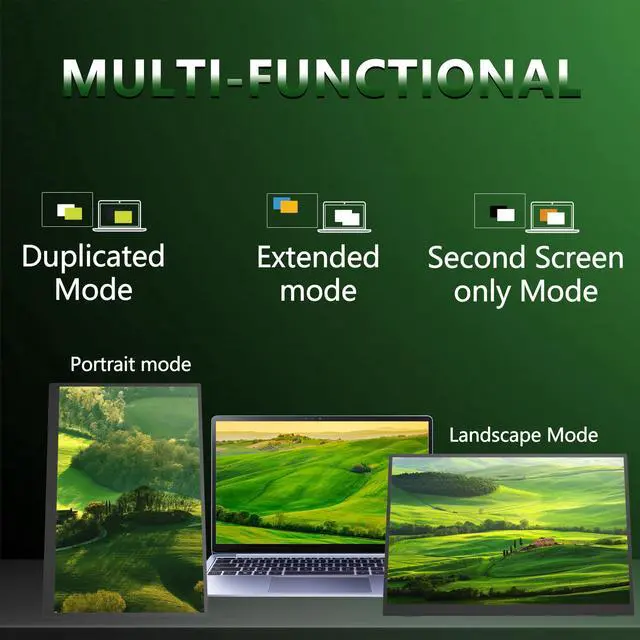 Alt view image 5 of 5 - MAFNKOU 16 Portable Monitor 4K UHD 3840×2160 400 Nits 1500:1 Contrast Gaming Display,IPS HDR External Second Screen,Travel Monitor for Laptop/Mac/PC/PS5/Xbox with Speakers Stand,VESA Compatible