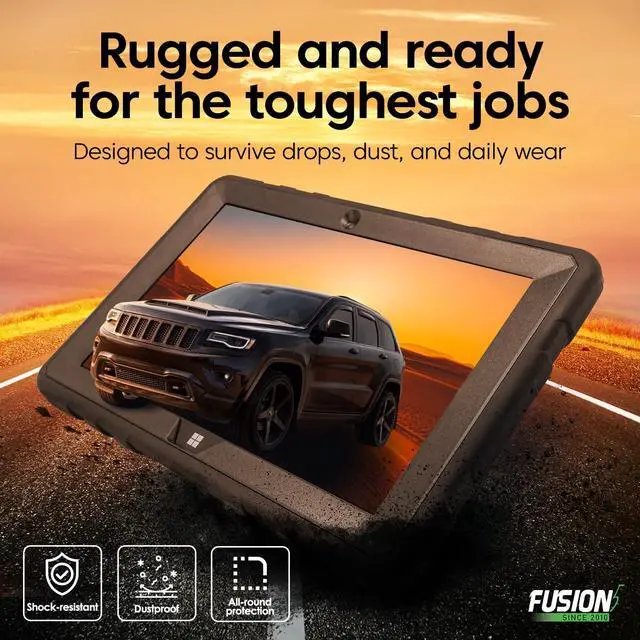 Alt view image 3 of 5 - Fusion5 Built in USA 10.1 Windows 11 Professional Rugged Tablet PC - 12GB RAM, 512GB SSD, Intel 13th Gen, Full HD Windows Tablet Computer, HDMI, USB C - 2 Year Full Warranty with Accidental Damage