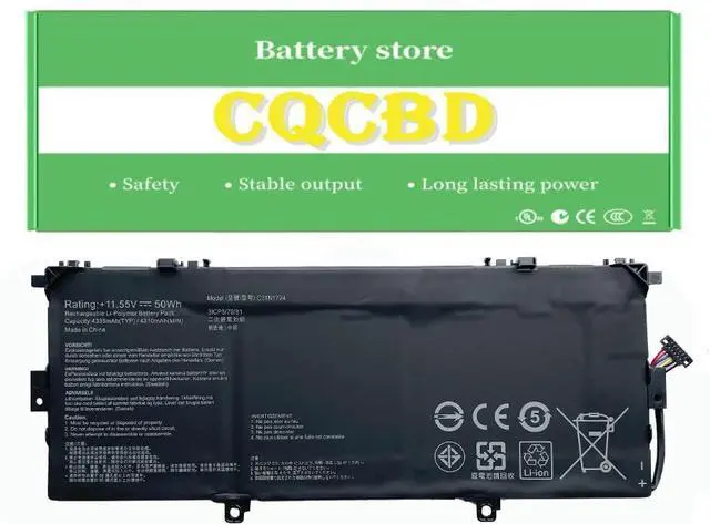 Main image of CQCBD C31N1724 Battery for ASUS ZenBook 13 U3100FAL UX331FA UX331FAL UX331FAL-EG017R UX331FAL-EG028T Series Laptop 0B200-02760400 11.55V 4335mAh/50Wh