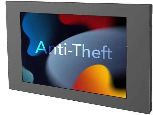 Main image of Mount-It! Lockable Tablet Wall Mount for Samsung Tab A9+, S9, S9 FE, S8, A8  Fully Enclosed Security Case, Anti-Theft Tablet Holder, VESA Compatible, Flush Wall Mount, Heavy-Duty Steel, Black