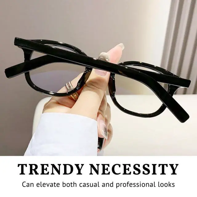 Alt view image 3 of 5 - Blue Light Blocking Reading Glasses for Women Men Stylish Retro Square Premium Readers Reduce Eye Strain Comfortable (Black, 2.25, x)