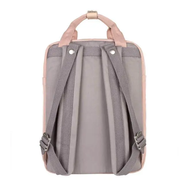Alt view image 3 of 5 - Himawari Backpack/Travel Backpack for Women 14.9" College Vintage Waterproof Bag  Work Backpack for 14inch Laptop(Grey&Pink-HIM-32#