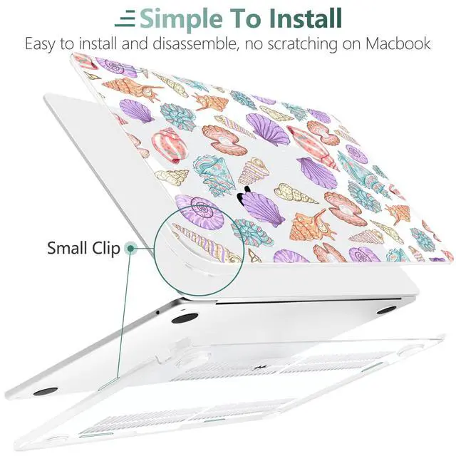 Alt view image 4 of 5 - TWOLSKOO for MacBook Air 13 inch Case M4 A3240 M3 A3113 M2 A2681 2025 2024 2022 Plastic Hard Shell, Keyboard Cover, Type C Adapter, Screen Protector for MacBook Air 13.6 inch, Colorful Shells