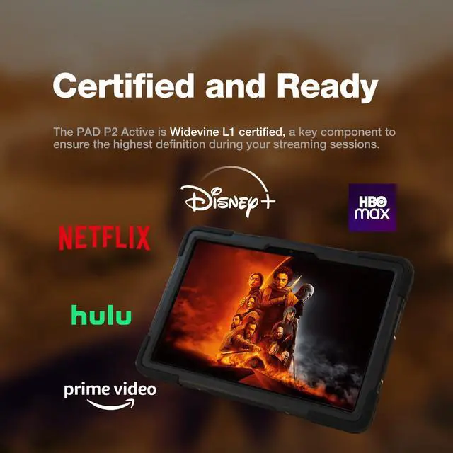 Alt view image 5 of 5 - AGM Rugged Tablet, 11" Android Tablet GMS Certified with MTK G99, 16GB RAM 256GB ROM 2TB TF, 90Hz FHD IPS Touchscreen 18H Battery, 50MP+8MP, GPS, IP68/IP69K, Drop-Proof with Strap & Case for Outdoors