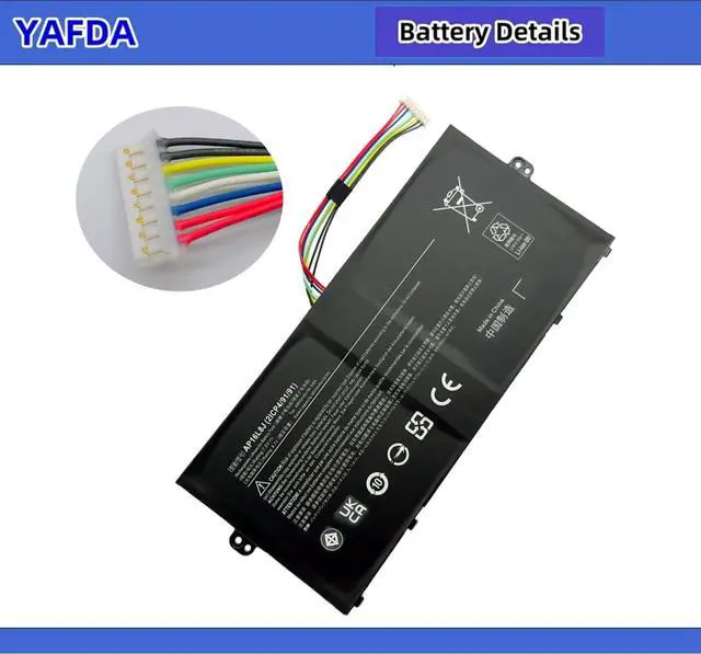 Alt view image 5 of 5 - Yafda AP16L8J Laptop Battery Compatible with Acer Chromebook Spin 311 CP311-3H-K2RJ CP311-3H-K3Wl CP311-3H-A14P Spin 513 R841T-S98A CP513-2H-K62Y CP513-1HL CP513-1H CP513-1HL-S17E