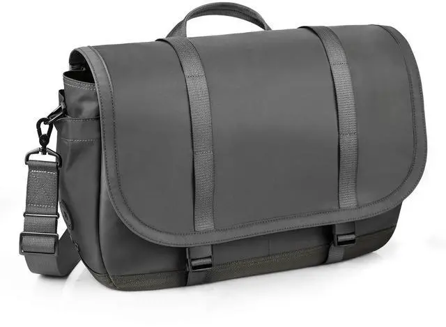 Main image of travel inspira Messenger Bag for Men/Women, Anti-theft Lightweight Men's Laptop Bag 16 inch Water Resistant Crossbody Satchel Bags Computer Work Office College Bag with Shoulder Strap, Grey