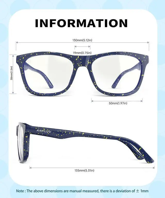 Alt view image 3 of 5 - ANYLUV Blue Light Glasses for Kids, Youth Protection Glasses for Gaming, Teen Blue Light Glasses Reduce Eye Strain