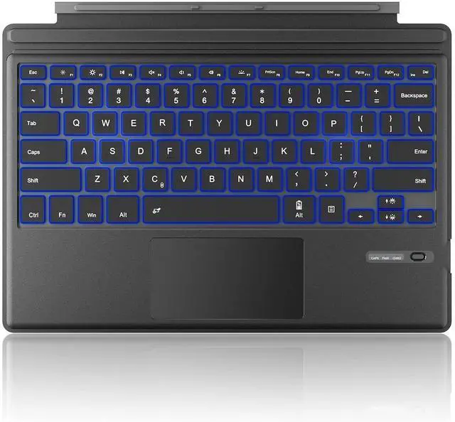 Main image of TOMSENN Surface Pro Type Cover, Portable Wireless Bluetooth Keyboard with Touchpad, 7-Color LED Backlit and Built-in Rechargeable Battery (LED Backlit)