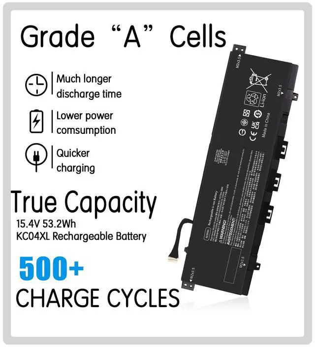 Alt view image 2 of 5 - KC04XL L08496-855 Laptop Battery for HP Envy X360 13-AQ 13-AG 13-AH 13-AR 13M-AG 13-aq0xxx 13-aq1xxx 13-aq0044nr 13-ah0051wm 13m-ag0001dx 13-ah1025cl 13-ag0001la L08544-1C1 L08544-2B1 Notebook.