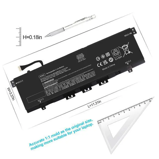 Alt view image 3 of 5 - KC04XL L08496-855 Laptop Battery for HP Envy X360 13-AQ 13-AG 13-AH 13-AR 13M-AG 13-aq0xxx 13-aq1xxx 13-aq0044nr 13-ah0051wm 13m-ag0001dx 13-ah1025cl 13-ag0001la L08544-1C1 L08544-2B1 Notebook.