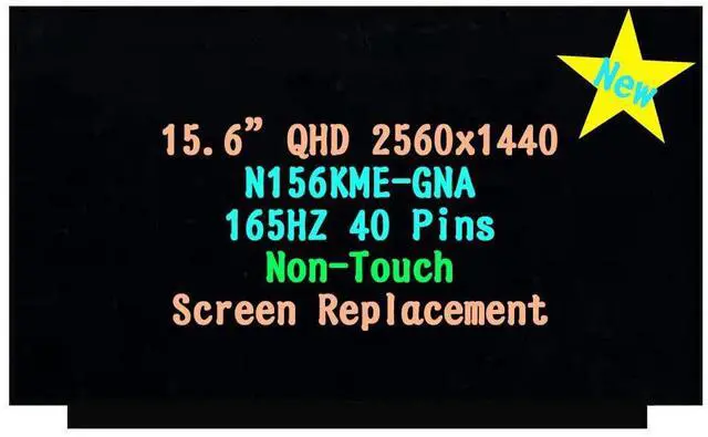 Main image of 15.6" Screen Replacement for ASUS TUF A15 FA507 FA507N FA507NV FA507R FA507RM FA507RR FA507RW FA507U FA507UI FA507UU FA507UV FA507X FA507XI FA507XU FA507XV LCD Display 40 pins 165Hz QHD 2560 x 1440