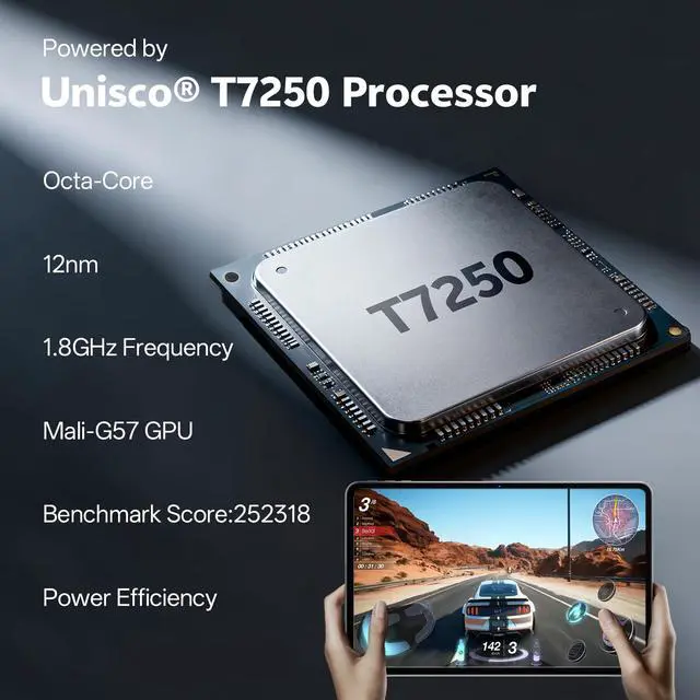 Alt view image 4 of 5 - Android 16 Tablet, 2025 Upgraded 11 inch Android Tablets with Keyboard, 20GB+128GB+1TB Expand, Support Face Unlock+Widevine L1 Supported, Octa-Core CPU,Dual WiFi, Dual Camera,8800mAh Battery, Silver