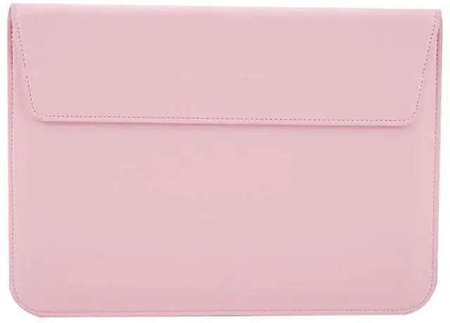 Main image of YSCLBAHUKE PU Leather Laptop Sleeve with Stand for MacBook 2025 Air15 M4 A3241 M2 M3 A2941 A3114 Pro16 M4 A3186 A3403 Pro16 A2485/A2780/A2991 Pro15w/tb A1707/A1990 Retina 15 A1398, Pink
