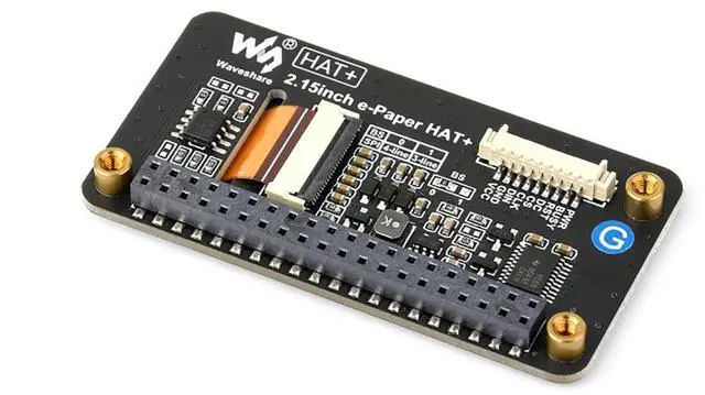 Alt view image 3 of 5 - iiunius 2.15inch e-Paper HAT+ (G) for Raspberry Pi 5/4B/3B/Zero/Zero W/Zero 2W/Pico/Pico W/Pico WH/Arduino/Jetson Nano, 296x160 Resolution Red/Yellow/Black/White Four Color SPI Interface