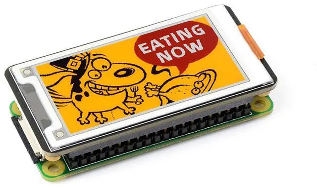 Alt view image 4 of 5 - iiunius 2.15inch e-Paper HAT+ (G) for Raspberry Pi 5/4B/3B/Zero/Zero W/Zero 2W/Pico/Pico W/Pico WH/Arduino/Jetson Nano, 296x160 Resolution Red/Yellow/Black/White Four Color SPI Interface