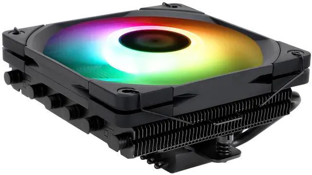 Main image of Thermalright AXP-120-X67 Black ARGB Low Profile CPU Air Cooler with Quite 120mm TL-C12015B-S Low Profile PWM Fan, 6 Heat Pipes, 67mm Height, for AMD AM4/Intel LGA 1700/1150/1151/1851/1200/2011/2066