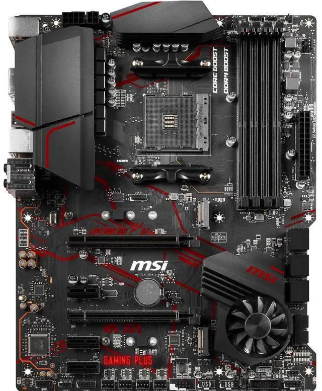 Alt view image 3 of 5 - MSI MPG X570 GAMING PLUS Motherboard (AMD AM4, PCIe 4.0, DDR4, SATA 6Gb/s, M.2, USB 3.2 Gen 2, HDMI, ATX)