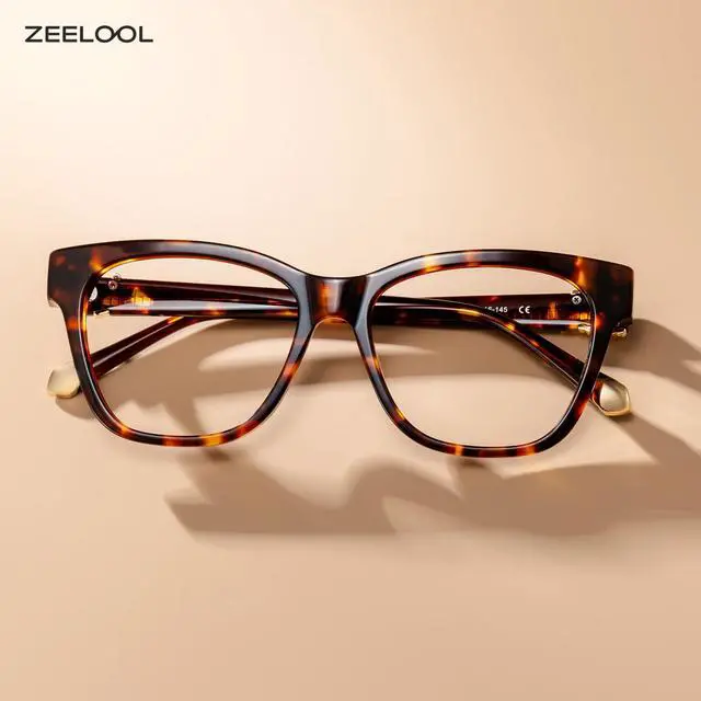 Alt view image 3 of 5 - Zeelool Glasses Frame for Women, Cat Eye Eyeglasses Eyewear with Clear Lenses ZJGA589753-02