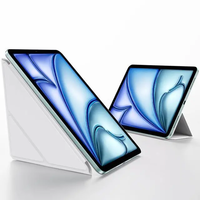 Main image of SMARTDEVIL Magnetic Case for iPad Air 13 Inch Case (2024), Slim Protective Case with Apple Pencil Holder, Auto Wake/Sleep, 5 Standing Angles, White