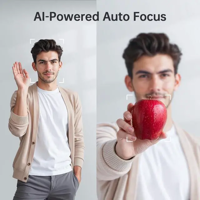 Alt view image 3 of 5 - GUSGU G920 2K Quad HD Webcam for PC, Auto Focus, with Microphone & Light & Privacy Cover, Web Camera for Desktop Computer/Laptop/MacBook, USB Streaming Camera