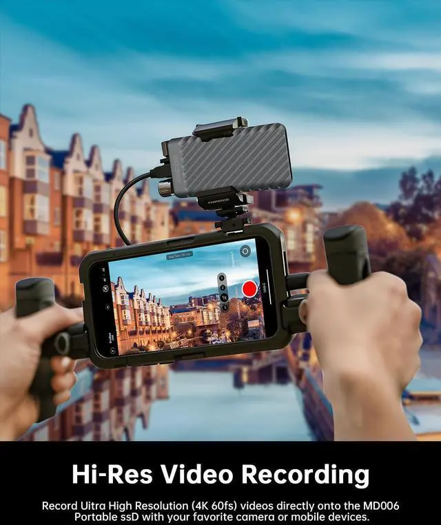 Alt view image 4 of 5 - OSCOO 4TB Portable SSD, Up to 2000MB/s, USB 3.2 Gen 2x2 External Solid State Drive, Dual USB-C&A, Compatible with iPhone 15/16/17, Android, Mac, Laptops, Tablets, Smart TVs, Cameras, Game Consoles