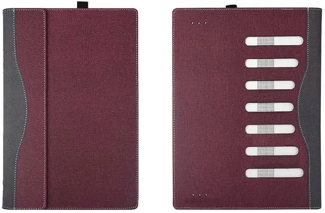 Alt view image 3 of 5 - RUNMEIJIA Laptop Cover Case for HP OmniBook X Flip 16 16-arXXXX/16-asXXXX& OmniBook 7 Flip 16-auXXXX 16inch [not Compatible with Any Other Model] 2-in-1 PU Leather Notebook Sleeve (Wine red)